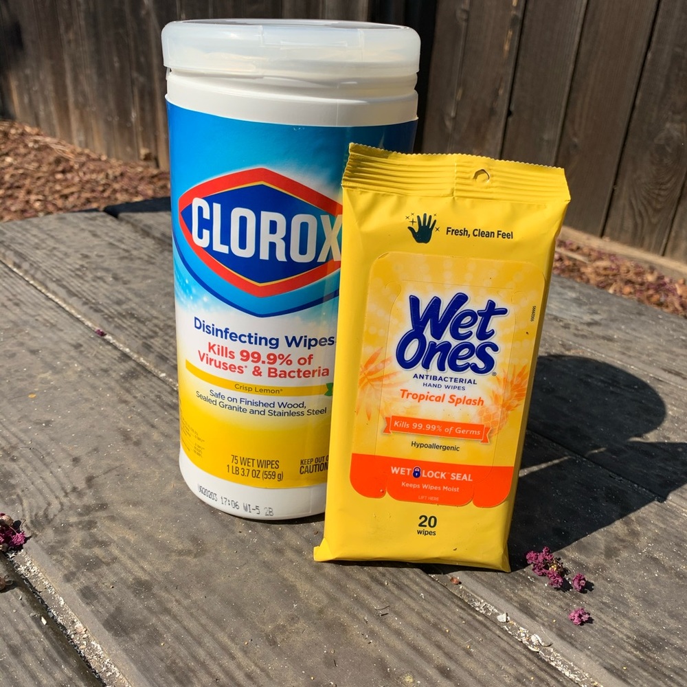 New Bundle Wet ones and Clorox wipes